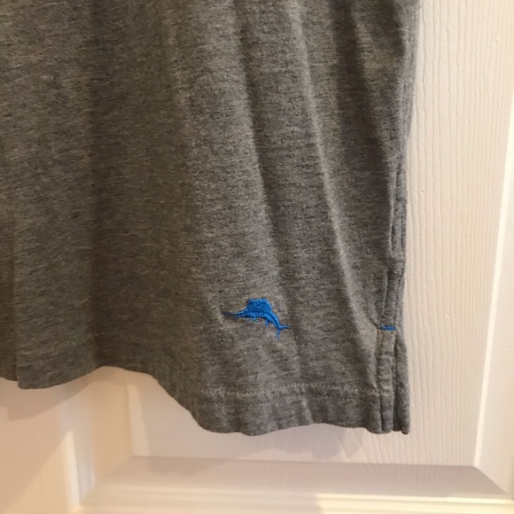 TOMMY BAHAMA gray short sleeve tee shirt - Picture 3 of 6
